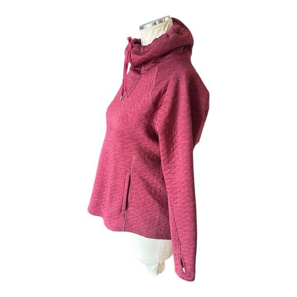Marmot Annie Quilted Cowl Turtle Neck Maroon Pullover Sweatshirt Womens … - Picture 4 of 10